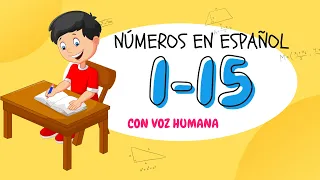 Numbers 1 to 15 in SPANISH | How to say Numbers in SPANISH 1-15 | Counting 1 to 15 in SPANISH