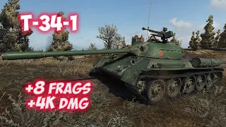 T-34-1 - 8 Frags 4K Damage - Wild! - World Of Tanks