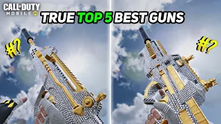 True Top 5 best Guns in Cod Mobile Season 6 #codm