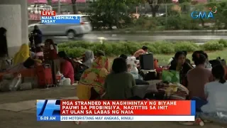 UB: Mga stranded na naghihintay ng biyahe pauwi sa probinsiya, nagtitiis sa...