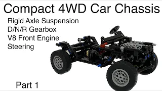 LEGO MOC 4WD Car Chassis [FREE Instructions of How to Build] Part1