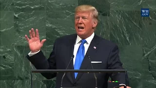 President Trump Gives an Address to the 72nd Session of the United Nations General Assembly