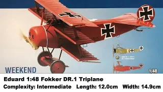 Eduard 1:48 Fokker DR.1 Triplane Kit Review