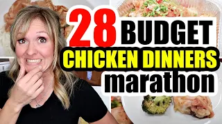 28 Cheap & EASY CHICKEN Dinners | CHICKEN MEALS MARATHON