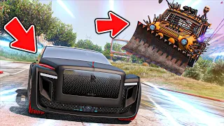 GTA V #2 ( المخترع المجنون ) : سرقنا السيارة المدمرة الصغيرة