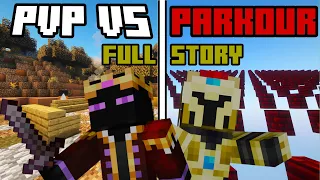 The FIRST War of PVP and PARKOUR CIVILIZATION [FULL STORY]