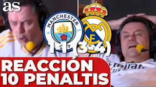 PENALTIS MANCHESTER CITY - REAL MADRID RONCERO Tanda completa, locura y euforia