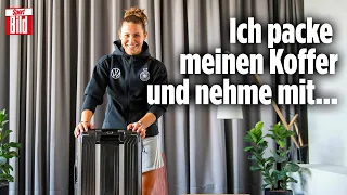 Frauen-EM 2022: Nationalspielerin Lena Oberdorf zeigt ihren Koffer