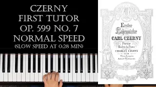 Carl Czerny - First Tutor - Op. 599 No. 7 / Tutorial & Free Sheets (Piano) [Mom with Grand Piano]