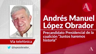 AMLO felicita a Aristegui por un año de programa