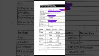 RRB CLERK LATEST SALARY SLIP🤑 OF ONE OF OUR SUBSCRIBERS(MARCH 2024) #rrbclerk #salaryslip #shorts