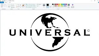 How to draw the Universal Pictures logo using MS Paint | How to draw on your computer