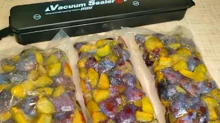 Сливы на зиму в вакуумной упаковке! ✧ Plums for the winter in vacuum packaging ✧ SUBTITLES