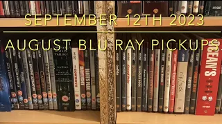 My August 2023 Blu Ray Pickups.