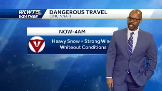 Heavy snow, strong winds, whiteout conditions possible