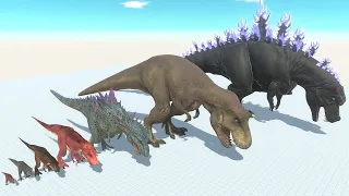 T-Rex of The Evolution VS All Dinosaurs Tyrannosaurus Allied with Aquatics Animal Revolt Battle ARBS