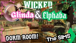 WICKED - Glinda & Elphaba's Dorm - Sims 4 Speed Build