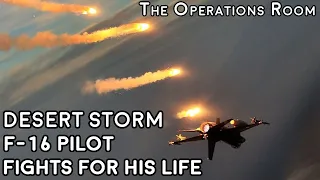 Desert Storm - F-16 Pilot Fights for his Life Over Baghdad - Animated