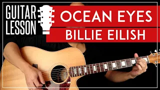 Ocean Eyes Guitar Lesson  🎸 Billie Eilish Easy Guitar Tutorial |No Capo|