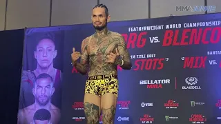 Ryan Dela Cruz weighs in heavy, but forgets his chain weighs 1.6-pounds ⛓😂 | Bellator 279 #shorts