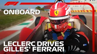 Charles Leclerc Drives Gilles Villeneuve's Ferrari 312T