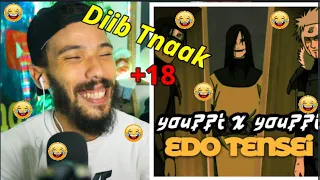 ردة فعل مغربي على كلاش YOUPPI X YOUPPI - EDO TENSEI / هاد خونا هارب بزااف🔥 كوا ديب 😂😂