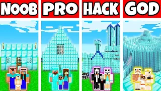 STEP BY STEP GUIDE HOW TO BUILD FULL MINECRAFT DIAMOND HOUSE CHALLENGE PT1 FAST VIRAL WAY CRAFTING