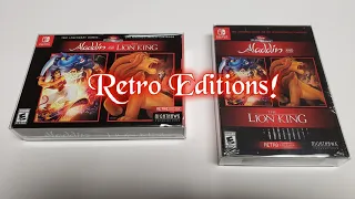 Aladdin and The Lion King Retro Editions, Best Buy Exclusive!