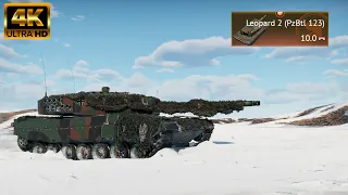 War Thunder 4k Gameplay Leopard 2 2023 Realistic Tank Battles German | ULTRA