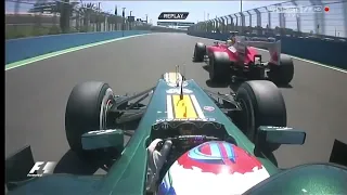 Vitaly Petrov onboard overtake on Felipe Massa European GP 2012