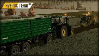 ☆Kopanie Buraków w Grudniu ☆John Deere Bokiem✔ AVENOX ▶ FS22