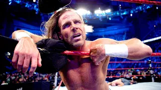 Shawn Michaels becomes enraged after being eliminated from the 2010 Royal Rumble Match