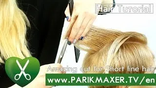 Amazing cut for Short fine hair parikmaxer tv english version