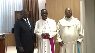 Le vice-Président de la République reçoit l’Archevêque de Bouaké et l’Évêque de Yamoussoukro