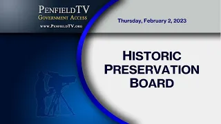 2023: February 2 | Historic Preservation Board Meeting