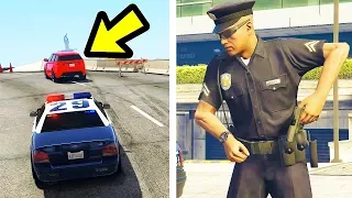 WHAT APPENS IF FOLLOW A POLICE IN GTAV?