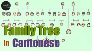 Learn Chinese. Family Tree in Cantonese. 家族樹- 粵語