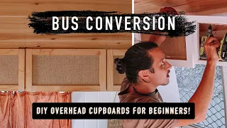 BUS / VAN BUILD: Overheads. How to build shaker style overheads for beginners! DIY (Toyota Coaster)