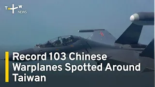 Record 103 Chinese Warplanes Spotted Around Taiwan  | TaiwanPlus News