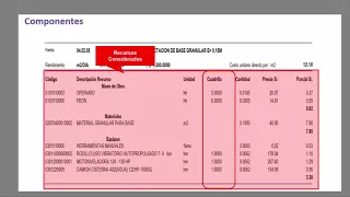 Analisis de precios unitarios Parte 1