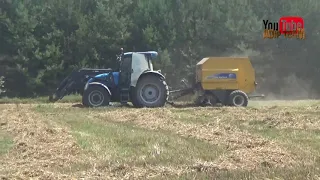 Prasowanie słomy 2018 nową prasą New Holland BR6090 / adip team