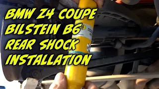 Learn how to install BMW Z4 Bilstein B6 Rear Shocks and Powerflex Mounts - Detailed Tutorial