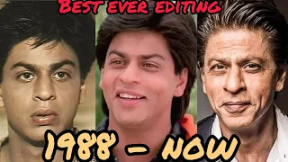 Shahrukh Khan Then and Now || 1988 - Now || Face Evolution || #srk #kingkhan