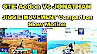 STE Action Vs Jonathan Jiggle Movement Comparison Slow Motion 🔥
