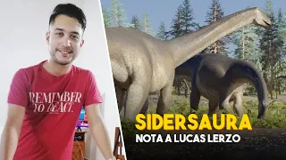 SIDERSAURA MARAE - El primer Dinosaurio del 2024 - Nota a Lucas Lerzo.