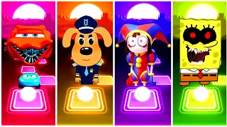 Lightning McQueen 🔴 Sheriff Labrador 🔴 The Amazing Digital 🔴Bebefinn 🎶 Who Is The Best,,, ♥️🧡💜💚