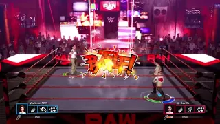 WWE 2K Battlegrounds Lita VS Sonya Deville 1 VS 1 Match