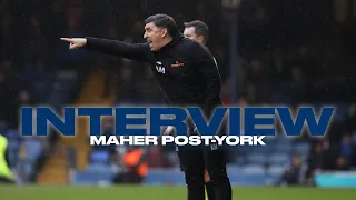REACTION | Kevin Maher's York City post-match interview