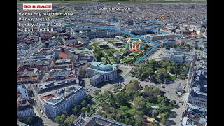 Vienna city marathon 2024: fly over the marathon 3D course map!