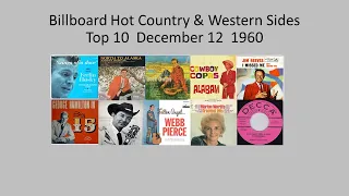 Billboard Top 10, Hot Country & Western Sides, Dec. 12 1960